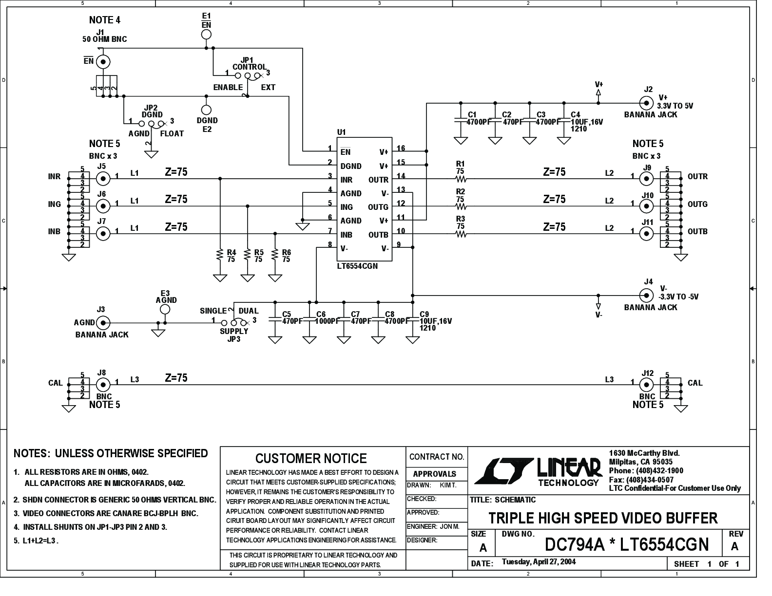 DC794A - Schematic