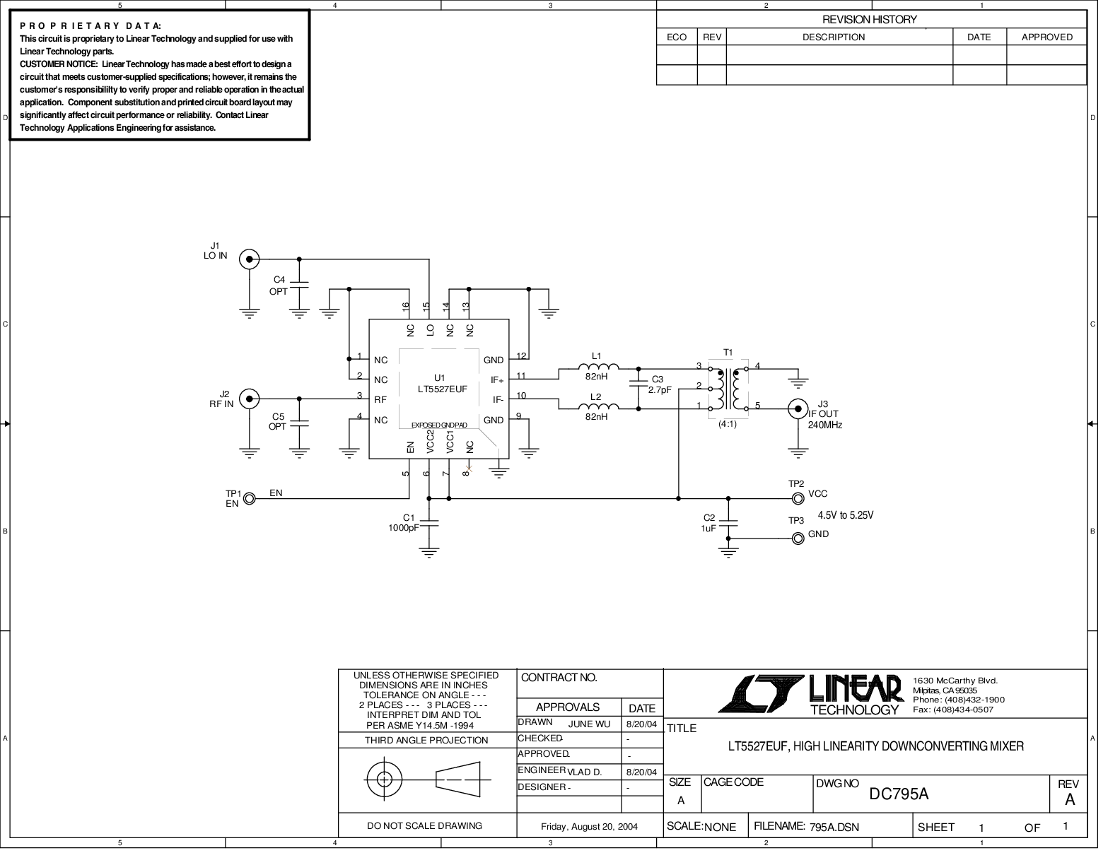 DC795A - Schematic