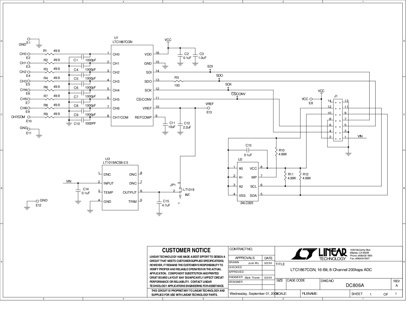 DC806A - Schematic
