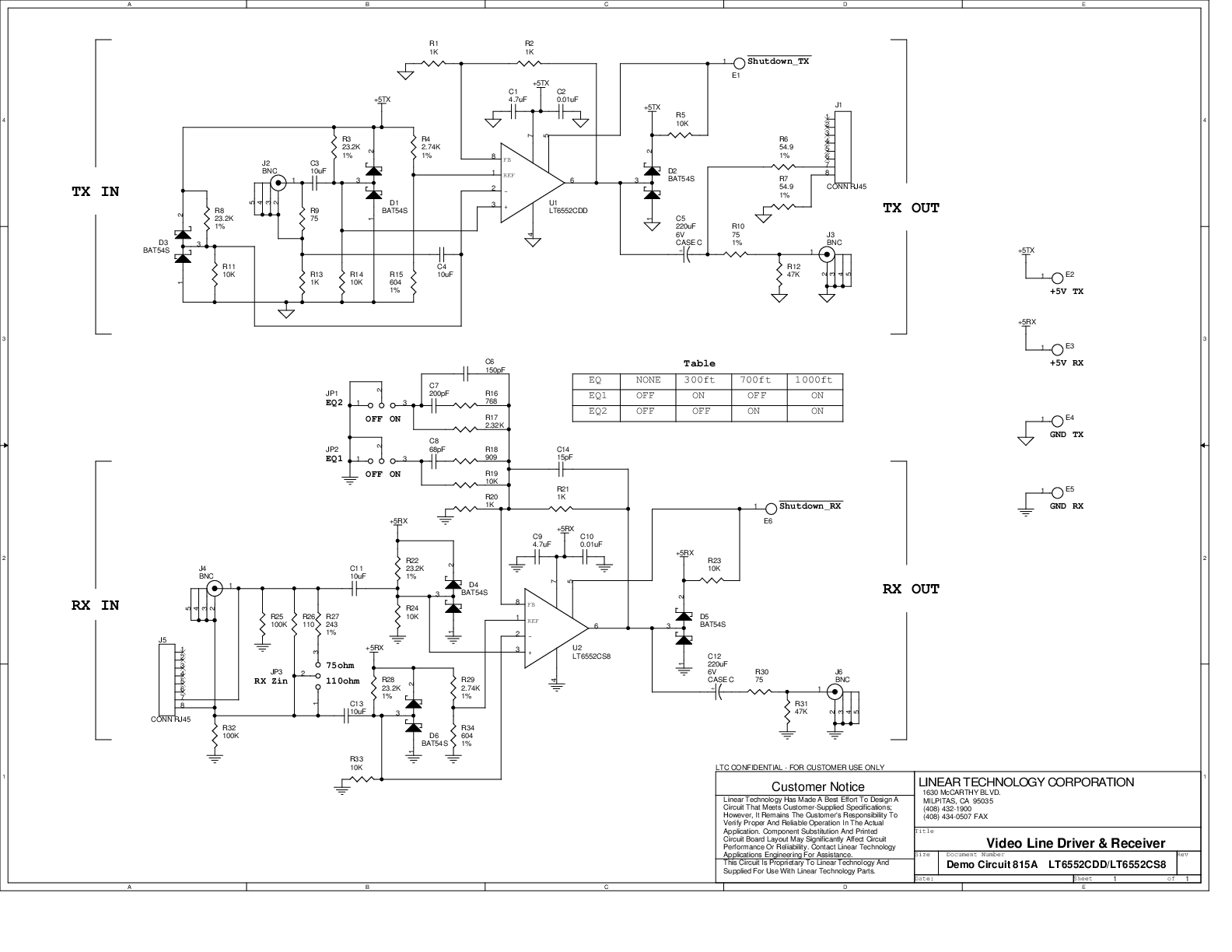 DC815A - Schematic
