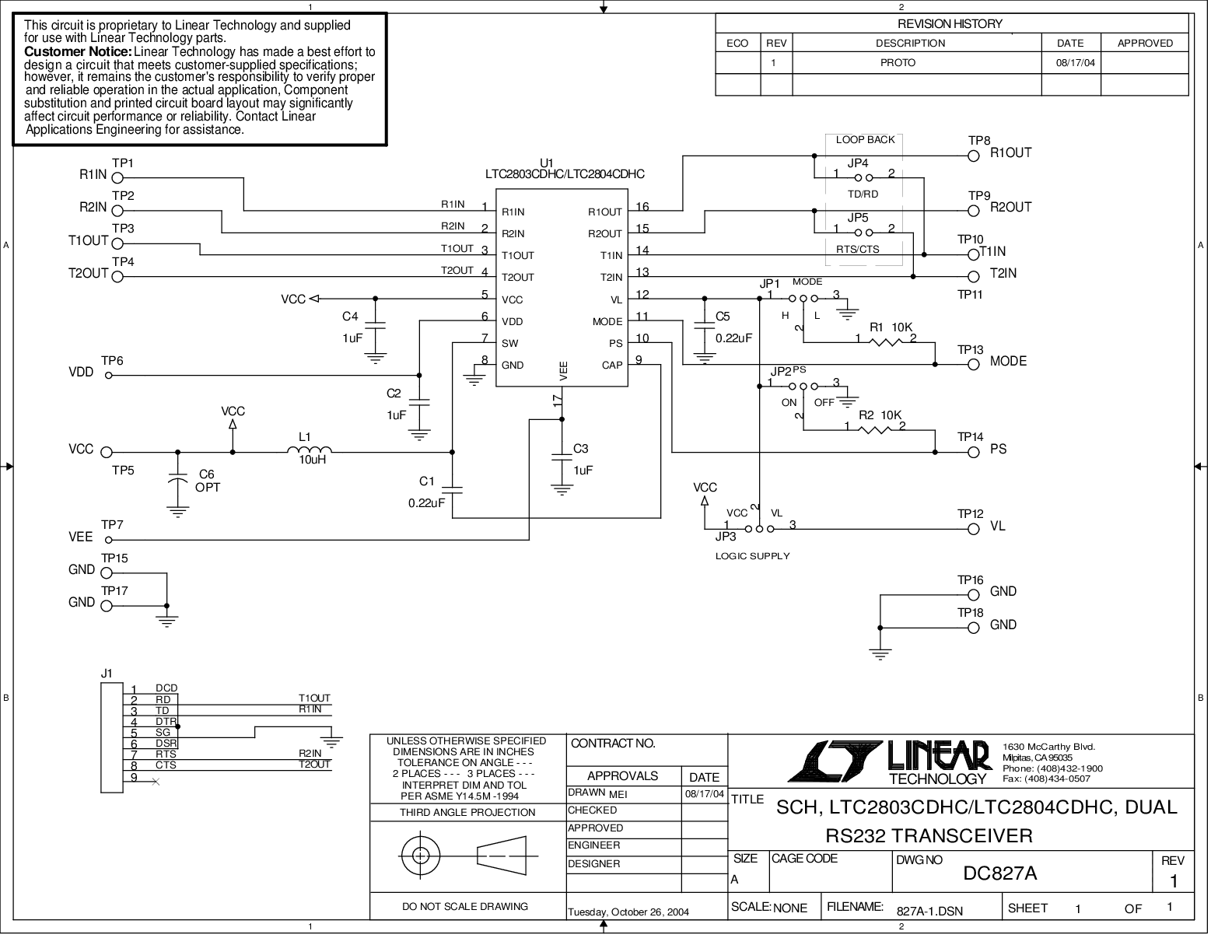 DC827A-A - Schematic