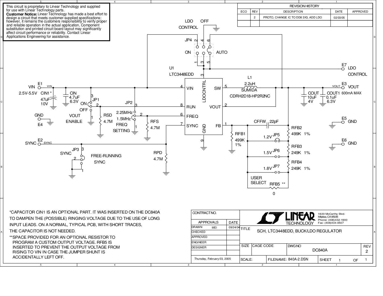 DC840A - Schematic