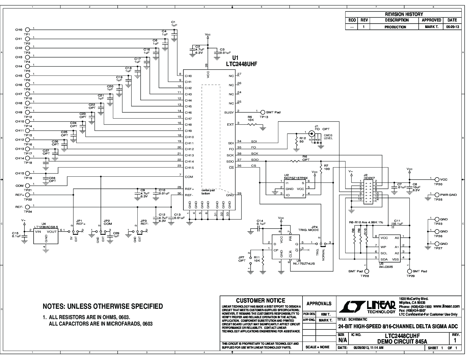 DC845A - Schematic