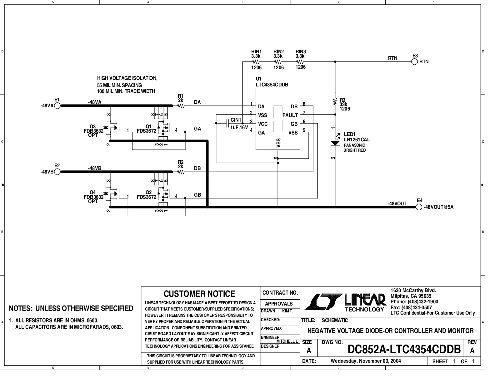 DC852A - Schematic