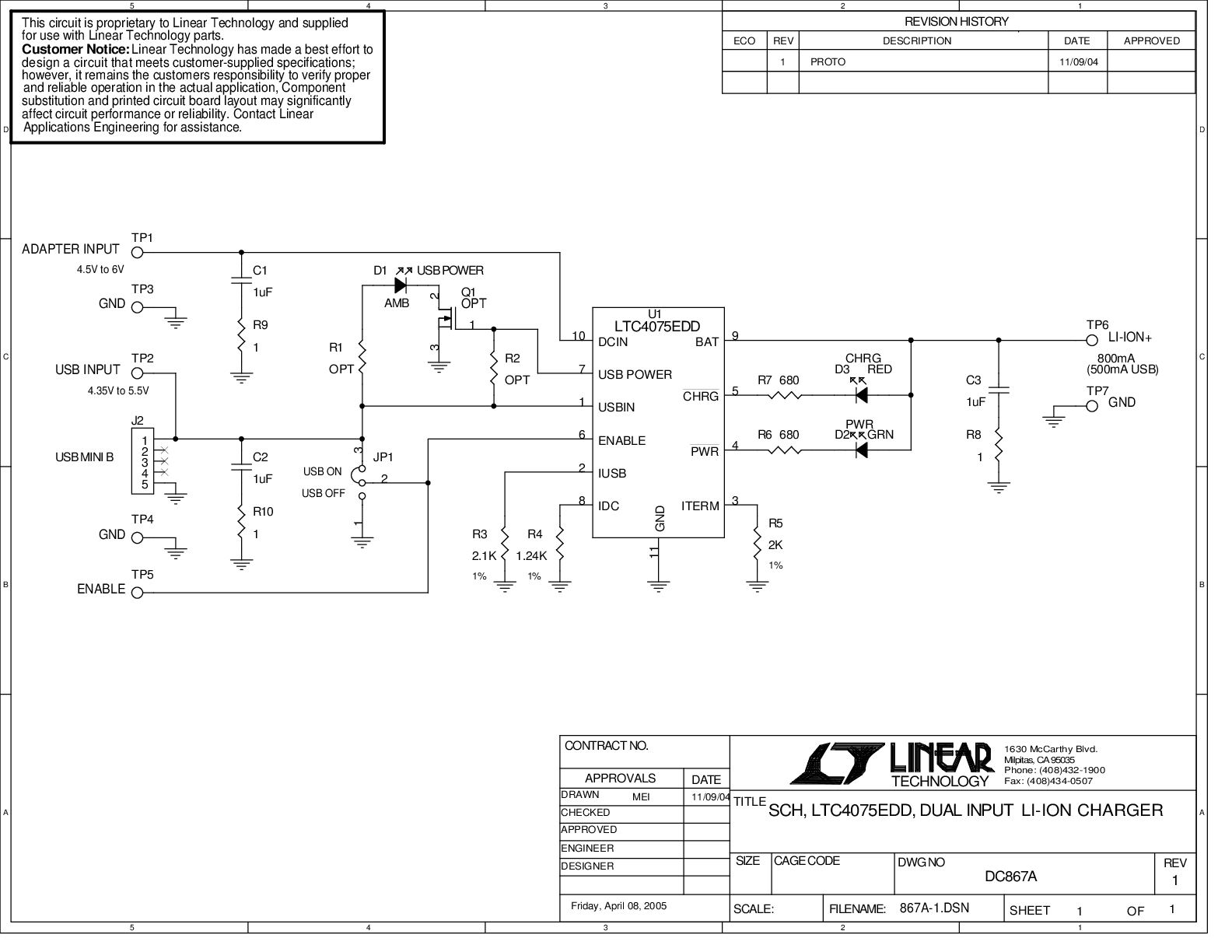 DC867A - Schematic