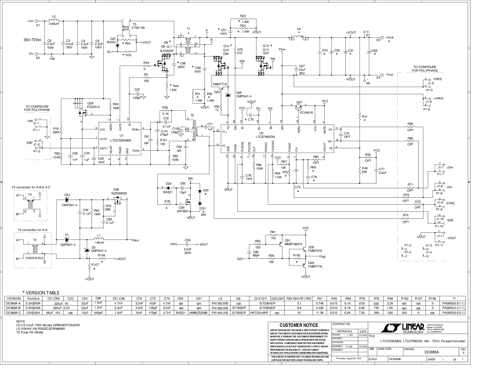 DC888A-A - Schematic