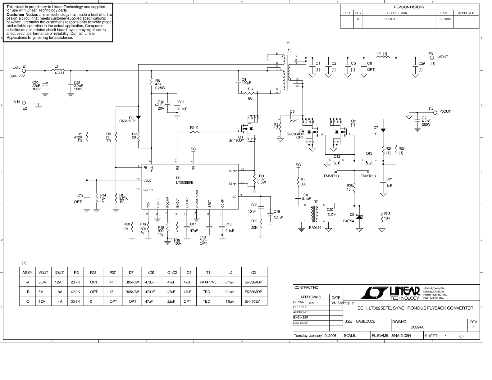 DC894A-A - Schematic