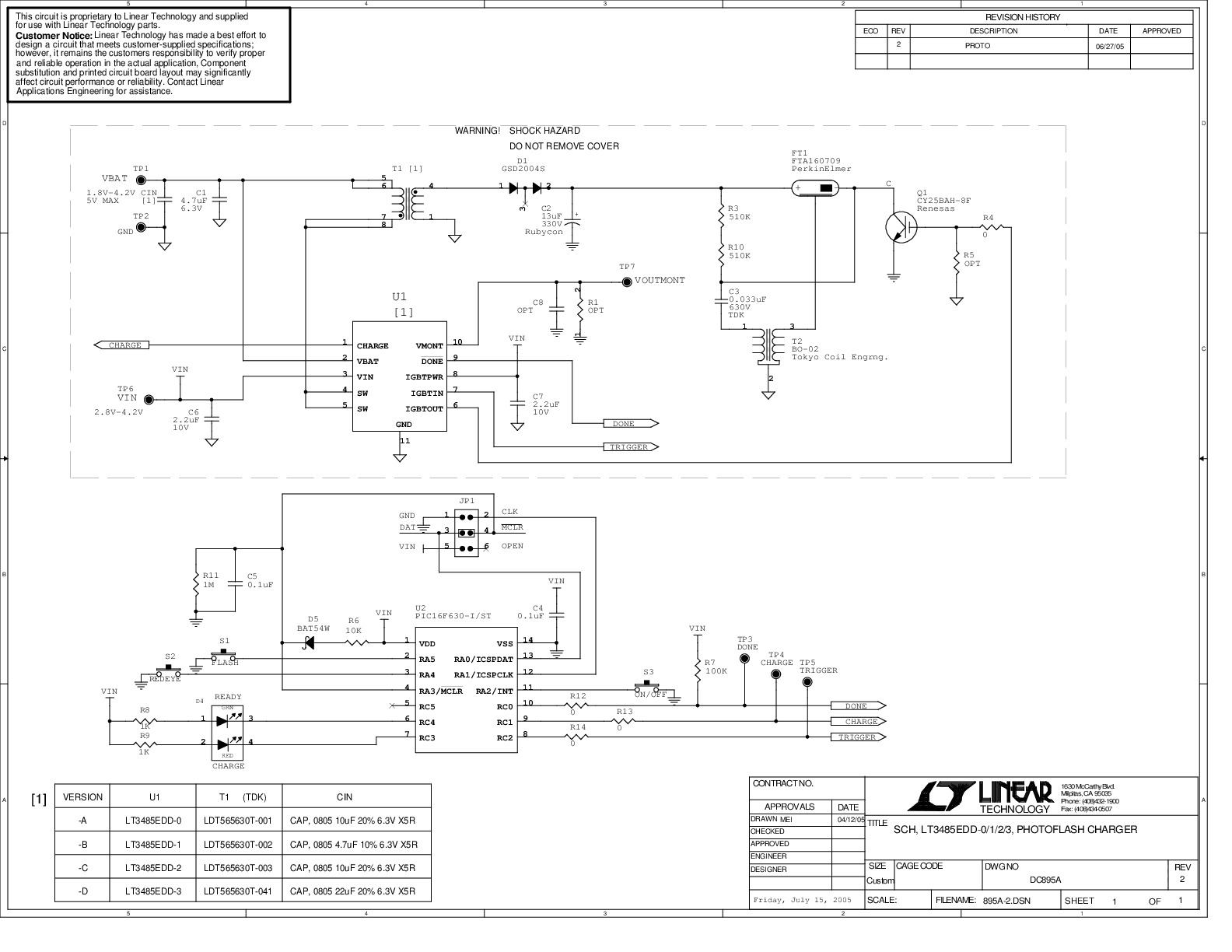 DC895A-A - Schematic
