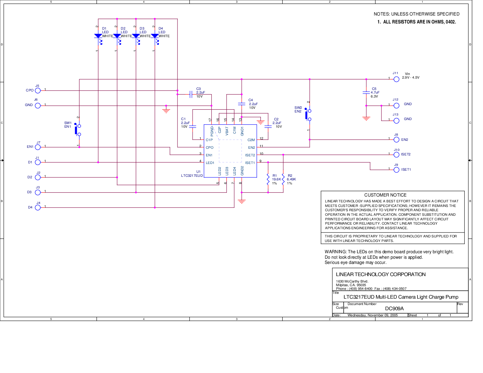 DC909A - Schematic