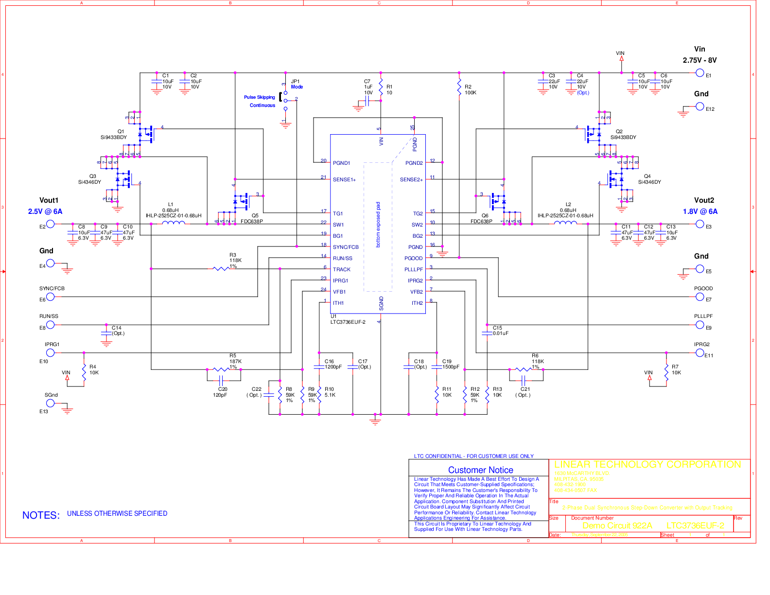 DC922A - Schematic