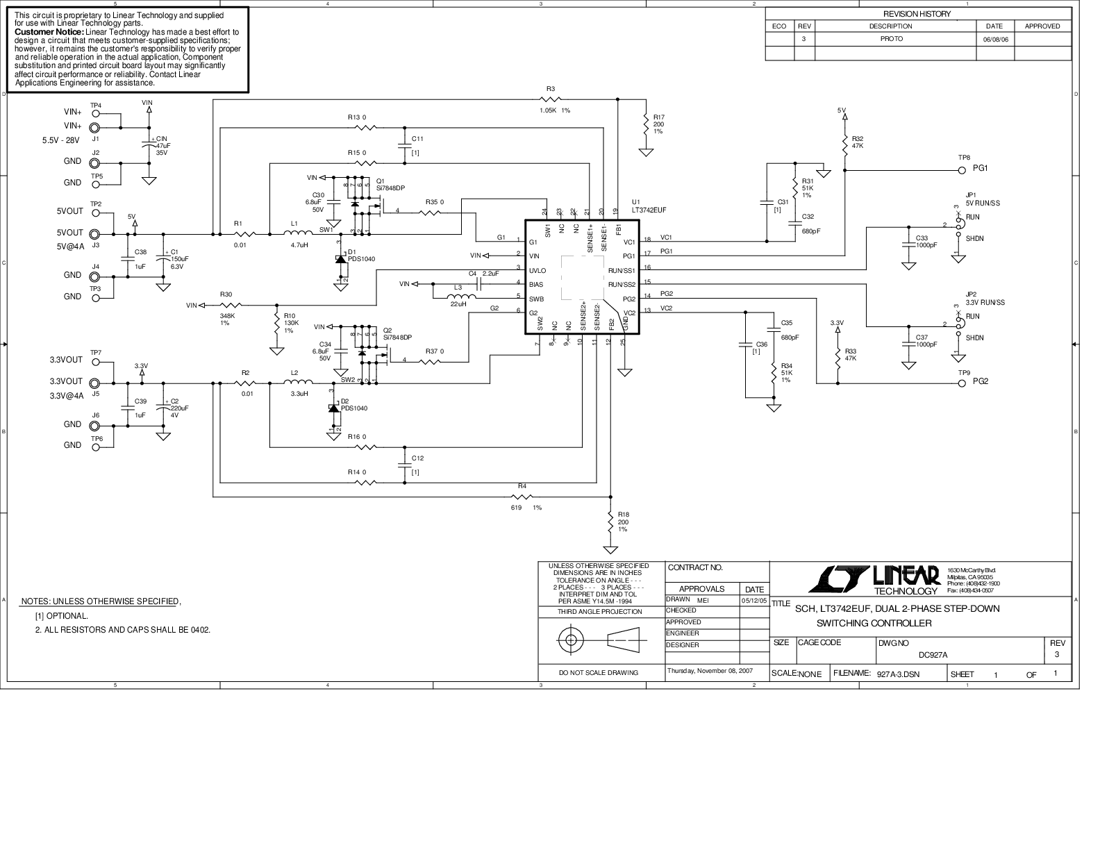 DC927A - Schematic