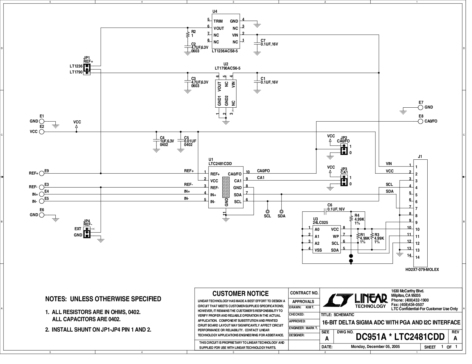 DC951A - Schematic