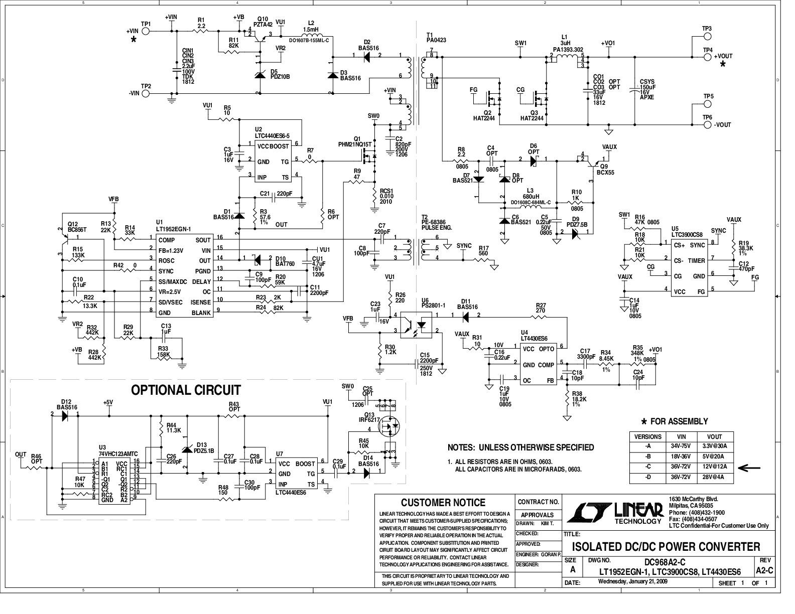 DC968A-C - Schematic