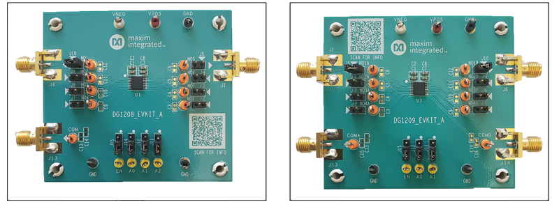 DG1208EVKIT, DG1209EVKIT: Board Photo title=