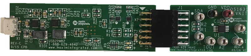DS1631EVKIT, DS1631EVSYS1: Board Photo