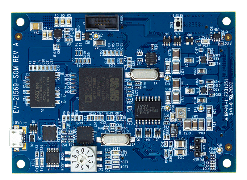 EV-21569-SOM Evaluation Board - Top View