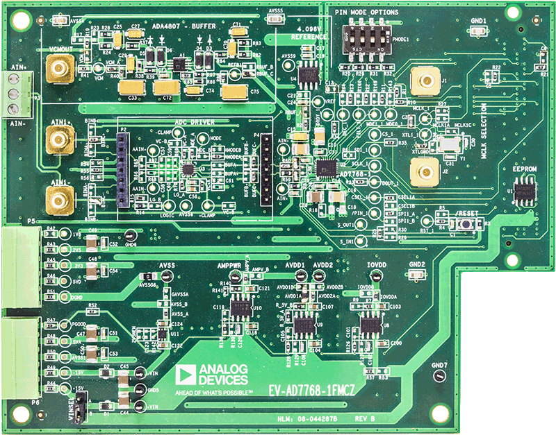 EV-AD7768-1FMCZ - Top View