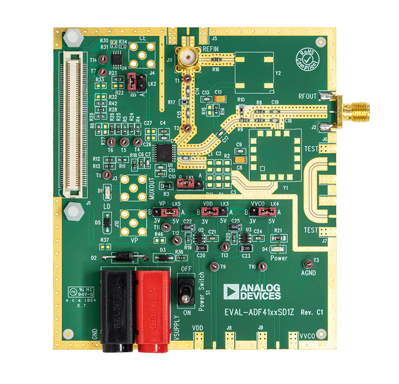 ADF4002 Evaluation Board - Top View