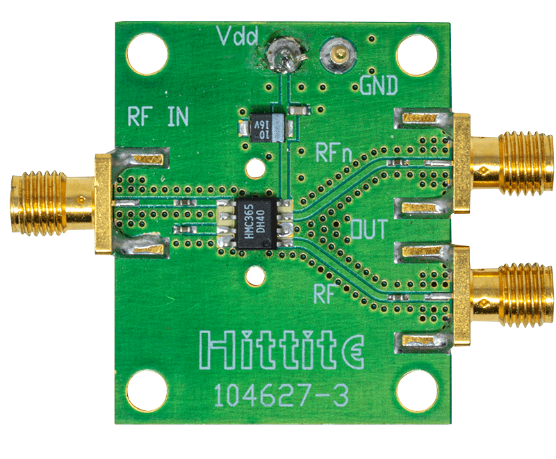 HMC363 Evaluation Board - Top View