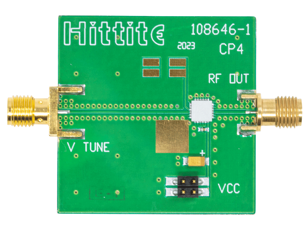 HMC586 Evaluation Board - Top View