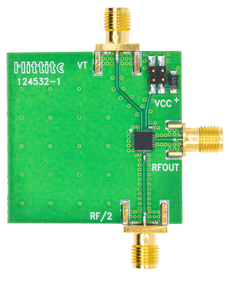 HMC736LP4 Evaluation Board - Top View