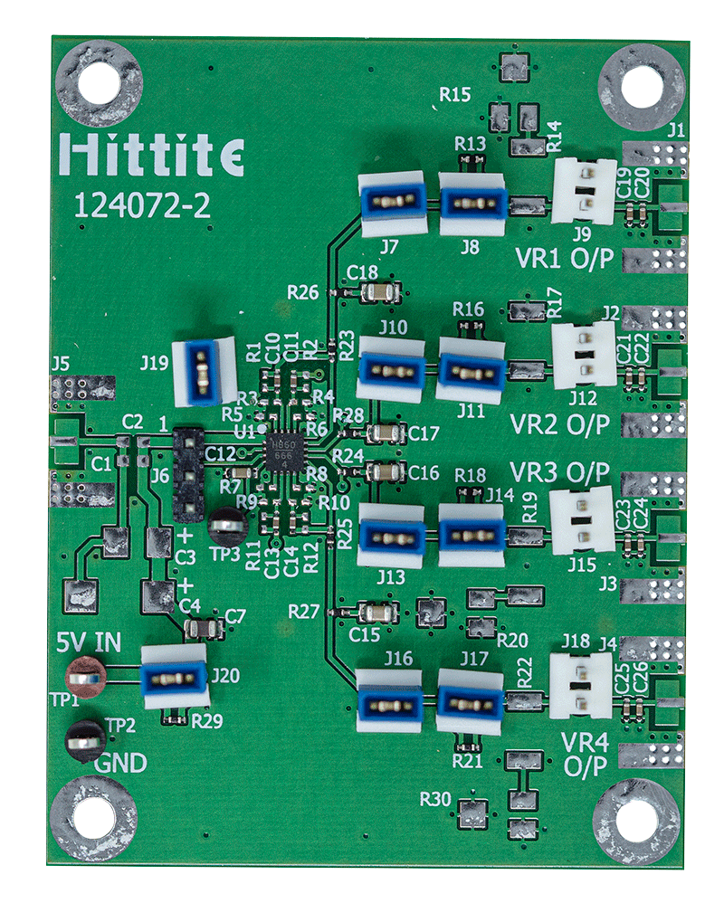 HMC860 Evaluation Board - Top View