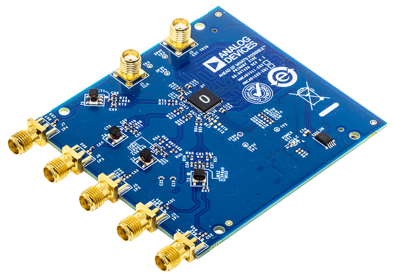 HMCAD1511/HMCAD1520 Evaluation Board - Angle View