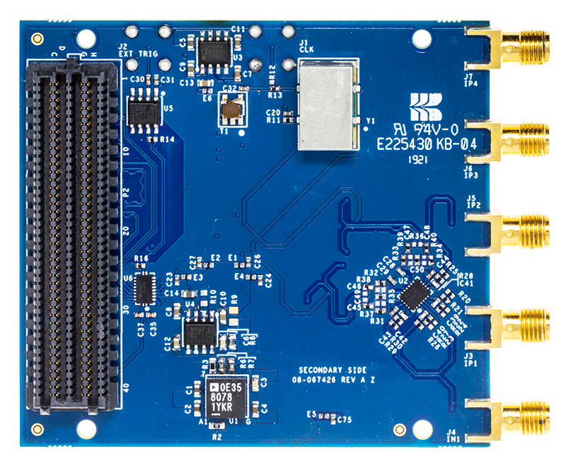 HMCAD1511/HMCAD1520 Evaluation Board - Bottom View
