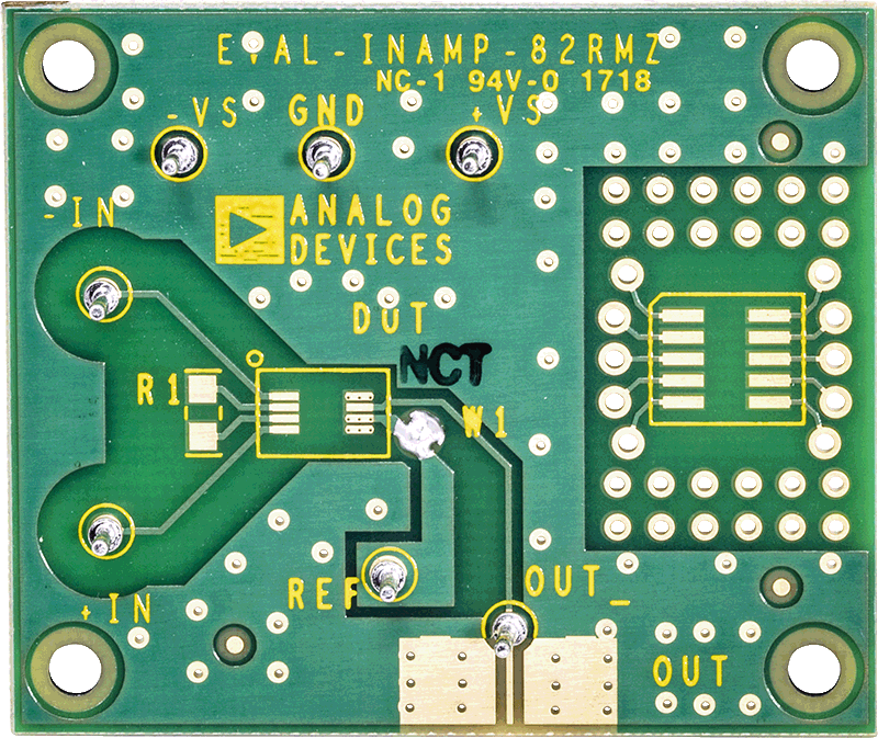 InAmp Evaluation Board - Bottom View