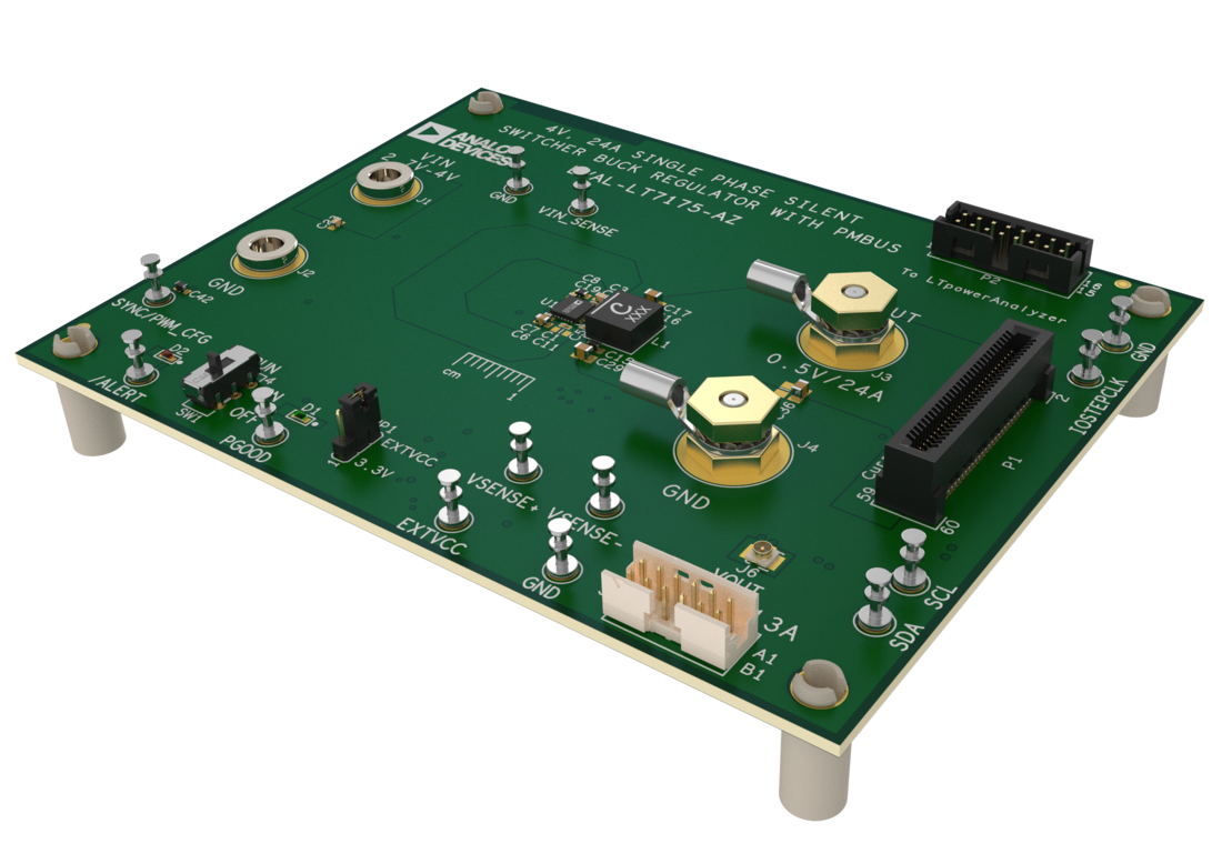 EVAL-LT7175-AZ Top Angle Evaluation Board