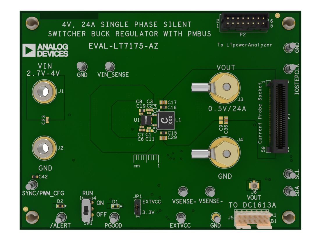 EVAL-LT7175-AZ Top Evaluation Board