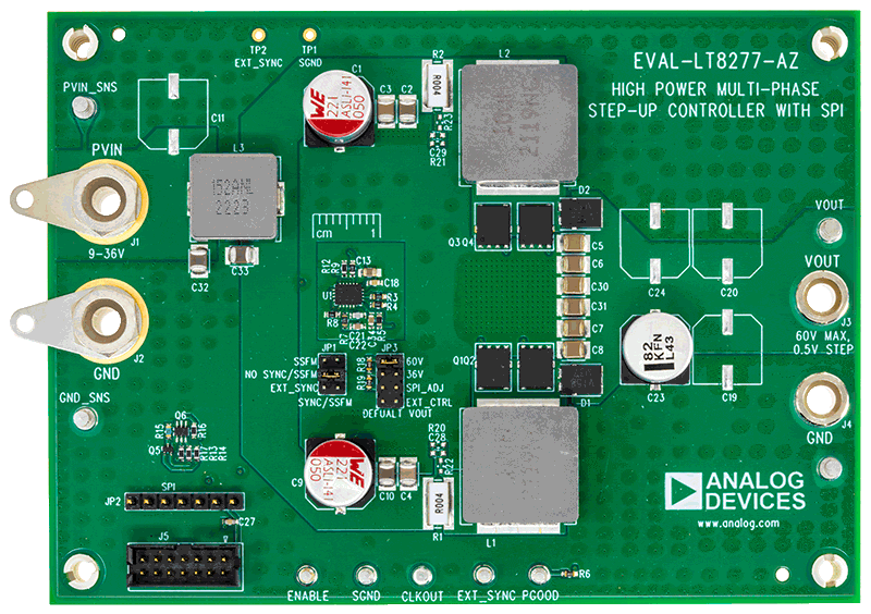 EVAL-LT8277-AZ Board Top View