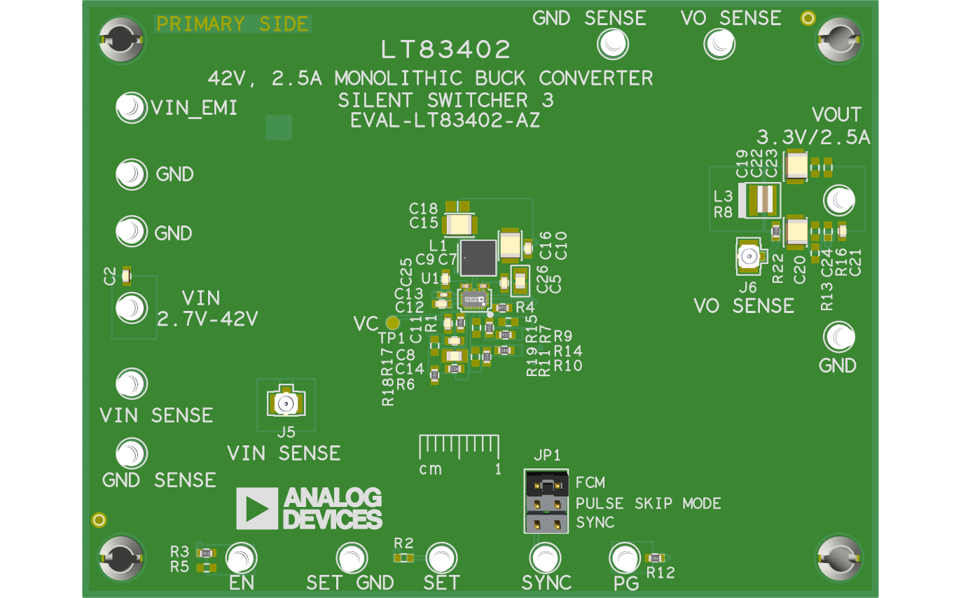 EVAL-LT83402 Board Photo Top View