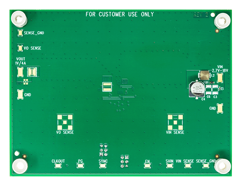 EVAL-LT8624S-AZ Evaluation Board - Bottom View