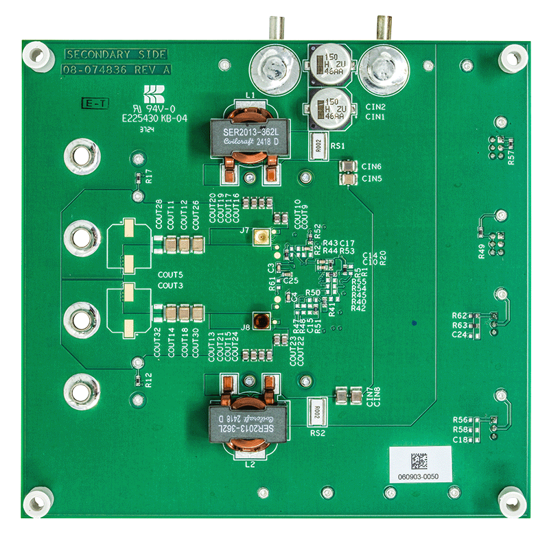 EVAL-LTC7892-BZ Board Photo Bottom View