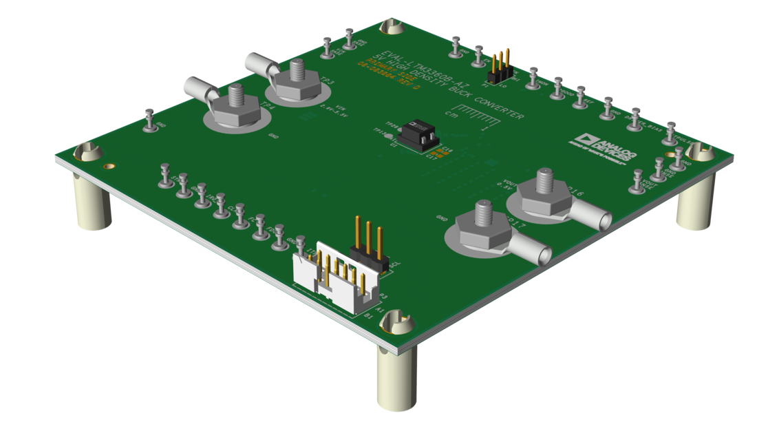 EVAL-LTM3360B Evaluation Board Angle View