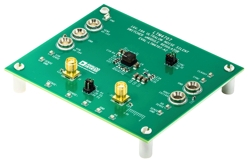 EVAL-LTM4707-AZ Board Photo Angle View