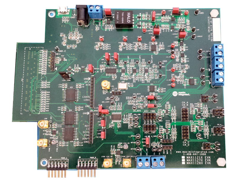 MAX11214EVK, MAX11216EVK: EV Kit Photo