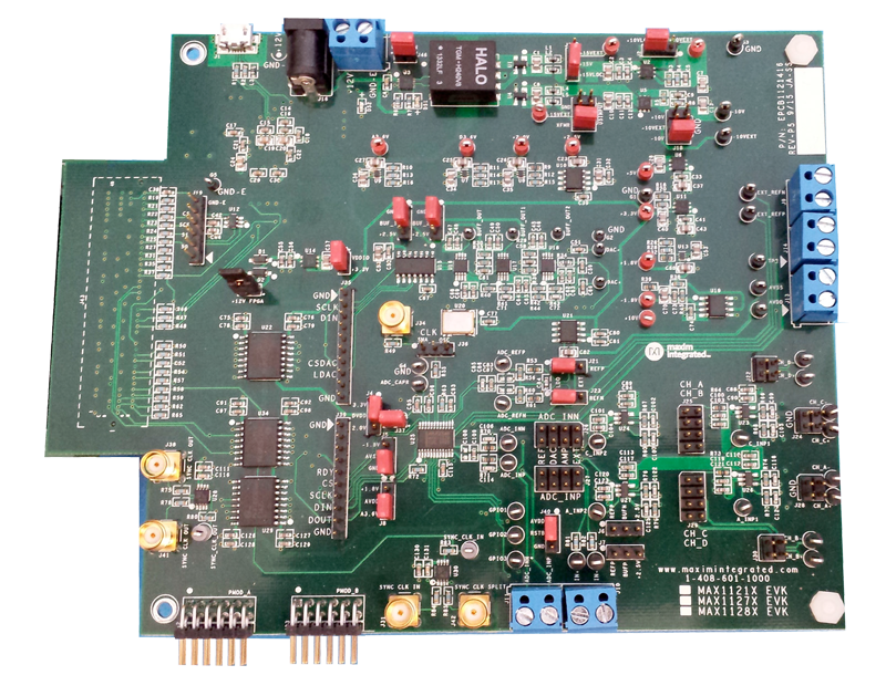 MAX11214EVK, MAX11216EVK: EV Kit Photo
