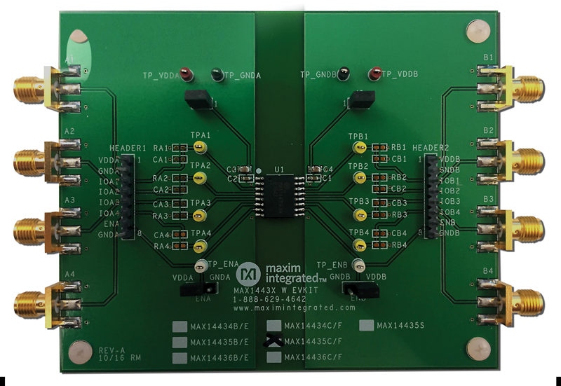 MAX14434FWEVKIT, MAX14435FWEVKIT, MAX14436FWEVKIT: Photo