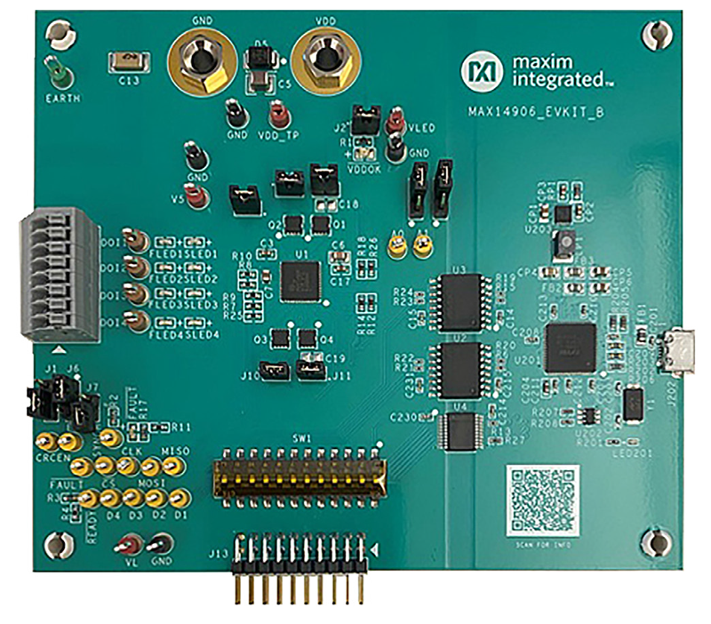 MAX14906EVKIT: Board Photo