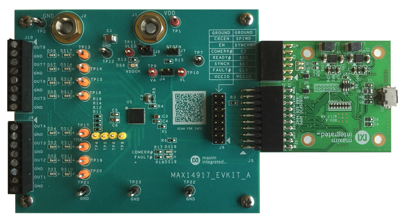 MAX14917EVKIT: Board Photo