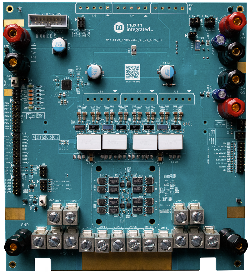 MAX16602CL8EVKIT: Board Photo