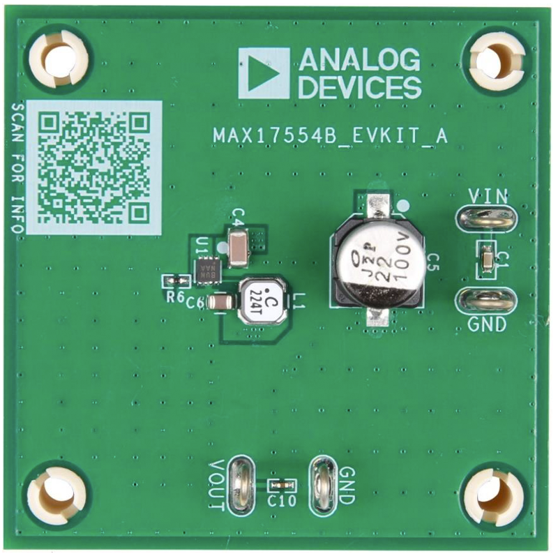 MAX17554BEVKIT: Board Photo