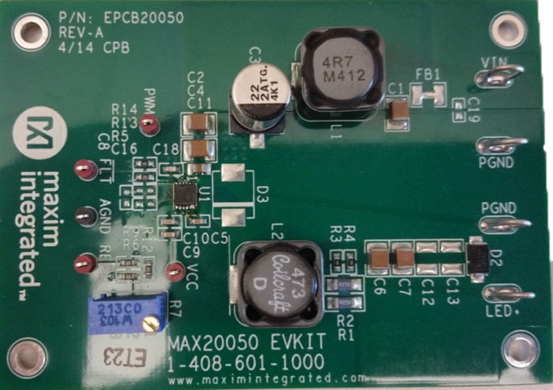 MAX20050EVKIT: Board Photo