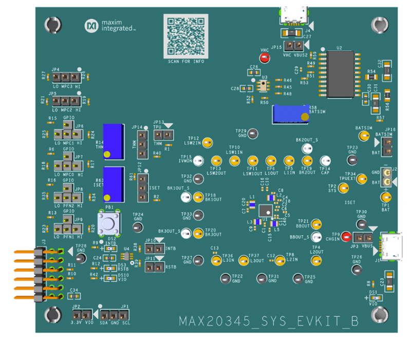 MAX20345EVSYS:Board Photo