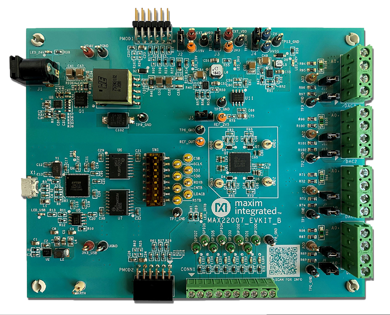 MAX22007EVKIT: Board Photo