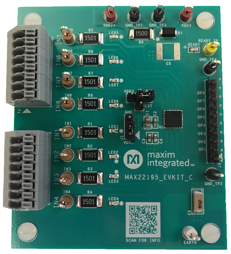 MAX22195EVKIT: Board Photo
