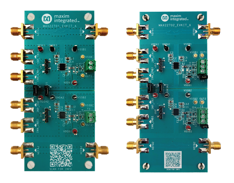 MAX22701EVKIT, MAX22702EVKIT: Board Photo