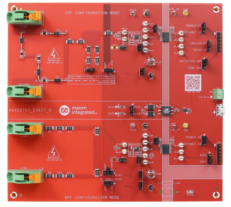 MAX22707EVKIT: Board Photo